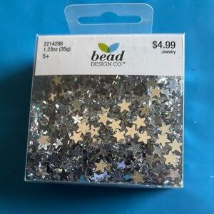 Bead Design Co. Silver Star Confetti